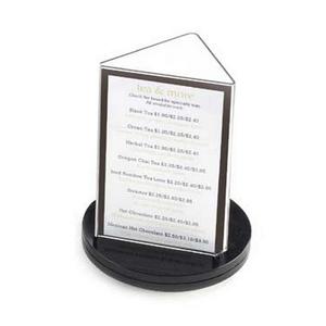 Cal-Mil 507 Classic 4" x 6"H Clear Acrylic Triangle Card Holder - 1 Doz