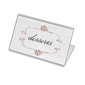 Cal-Mil 509 Classic 3.5" x 2"H Clear Acrylic Display Easel - 2 Doz