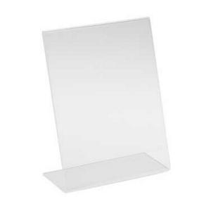 Cal-Mil 513 Classic 8.5" x 11"H Clear Acrylic Display Easel - 1 Doz