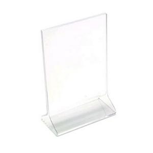 Cal-Mil 532 Classic 4" x 6"H Clear Acrylic Display Card Holder - 2 Doz