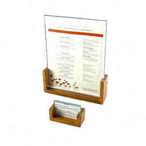 Cal-Mil 1510-46-60 Bamboo 4" x 6"H U-Frame Card Holder - 6 Each