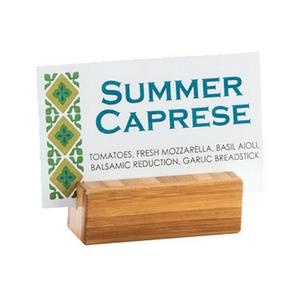 Cal-Mil 1543-60 Bamboo 2.25" x 0.75" Card Holder - 6 Each