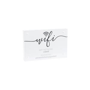 Cal-Mil 22349-46 4" x 1" x 6"H Clear Acrylic Card Holder w/ (4) Magnets