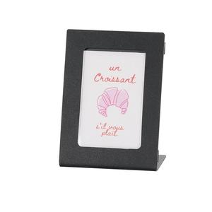 Cal-Mil 28513-46-13 Classic 5" x 5.5" x 6"H Black Plastic Card Holder - 6 Each
