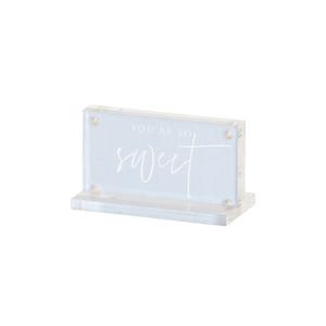 Cal-Mil 3567-32 Classic 3.5in x 1.75in x 2"H Clear Acrylic Cardholder - 6 Each 