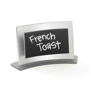 Cal-Mil 891 Forma 3" x 2.5" Curved Silver Frame Write-On Board - 2 Doz
