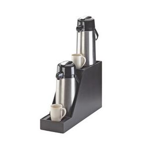 Cal-Mil 360-2-96 Midnight Bamboo 7.5in x 23.5in x 15.25"H 2-Tier Airpot Stand 