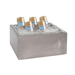 Cal-Mil 3360-10-110 Aspen 11in x 13in x 6.5"H Gray Pine Wood Ice Housing 