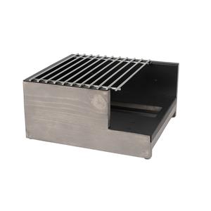 Cal-Mil 3435-110 Aspen 14.75in x 12.75in x 6.5"H Gray Pine Wood Butane Burner 