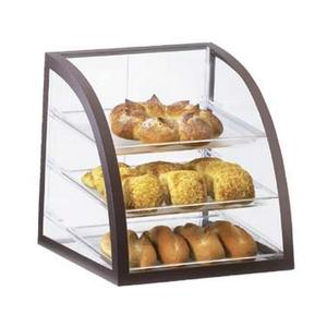 Cal-Mil P255-48 Euro 15.5" x 17" x 16.75"H Clear Acrylic 3-Tier Display Case