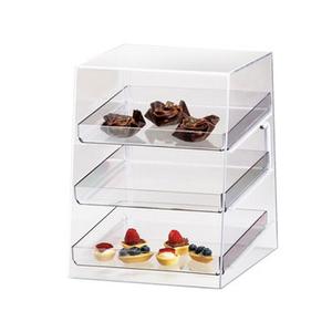 Cal-Mil P257 Classic 10" x 15" x 13.5"H Clear Acrylic 3-Tier Display Case