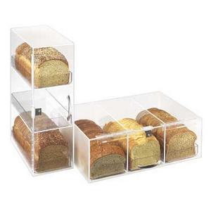 Cal-Mil 1204 Classic 7in x 12in Clear Acrylic 3-Tier Bread Box 