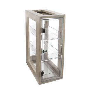 Cal-Mil 1204-110 Aspen 13in x 8in Clear Acrylic 3-Tier Bread Case 