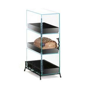 Cal-Mil 1204-13 Classic 7in x 13in Clear Acrylic 3-Tier Stackable Bread Box 