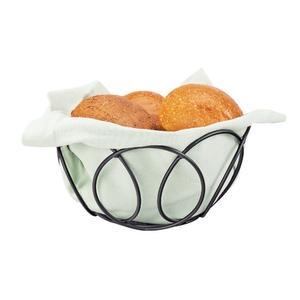 Cal-Mil 22009-13 6.5in Dia. x 3.5"H Black Wire Bread Basket - 6 Each 