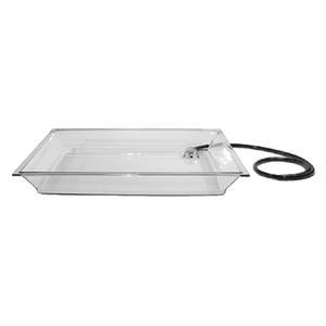 Cal-Mil IP152 28in x 20in x 4"H Clear Polythylene Ice Display Pan 