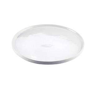 Cal-Mil PP1167 12.75" Dia. x 1.5"H White Porcelain Display Platter