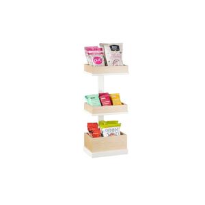 Cal-Mil 22319-15 9.5in x 7in x 20.5"H White Metal Merchandising Stand 