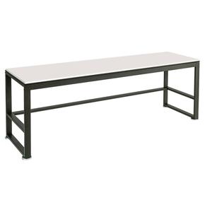 Cal-Mil 22341-64-15 64.5in x 18in Metal Frame 2-Tier Nesting Merchandising Table 