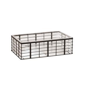 Cal-Mil 22607-12-13 Madison 12in x 20in x 6.5"H Black Wire Ice Bucket 