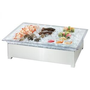 Cal-Mil 3033-55 28.5in x 20.5in x 8.5"H Stainless Steel Ice Pedestal 