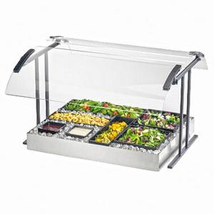 Cal-Mil 2027-6-74 73.25in x 27.25in Clear Curved Double Face Sneezeguard 
