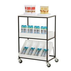 Cal-Mil 23166-15 28in x 20in x 40"H 3-Tier White Modular Cart 