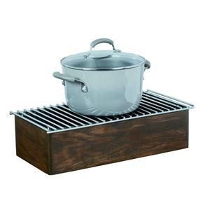 Cal-Mil 22423-112 Heritage 10" x 10.25" x 5.5"H Vintage Wood Chafing Dish