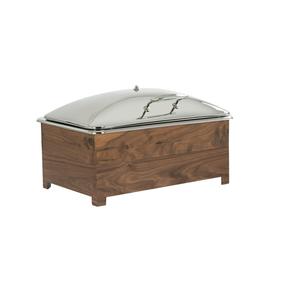 Cal-Mil 23143-78 Sydney 22in x 14in Walnut Chafing Dish Stand 