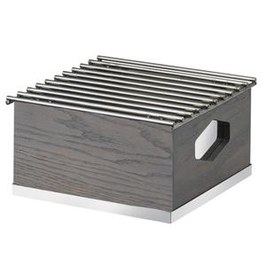 Cal-Mil 3814-83 Ashwood 10in x 10in x 5.5"H Gray Oak Chafing Dish Frame 