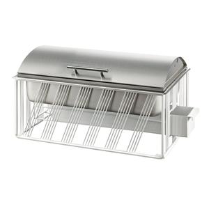 Cal-Mil 4113-15 Portland 22in x 13.5in x 12"H White Wire 8qt Chafing Dish 