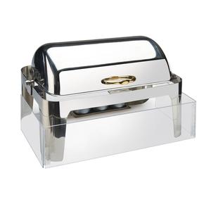 Cal-Mil 978-12 22.5in x 14in x 7"H Clear Acrylic Chafing Dish Windguard 