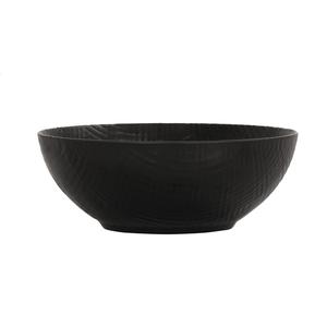 Cal-Mil 22329-11-13 Sedona 10.5in Dia. x 3"H 125oz Black Melamine Bowl - 6 Each 