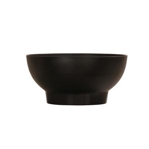 Cal-Mil 22485-8-13 10.5in Dia. x 3in Black Melamine 48oz Footed Serving Bowl 