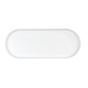 Cal-Mil 22501-208-15 Hudson 20" x 8" White 5 Qt. Raised Rim Deep Bowl - 6 Each