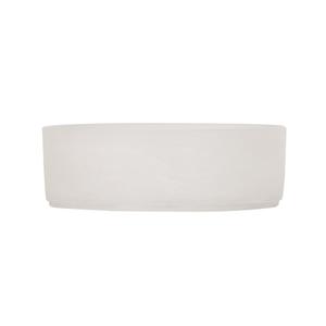 Cal-Mil 23738-8-126 8" Dia. x 3.25"H White Marble Resin Bowl