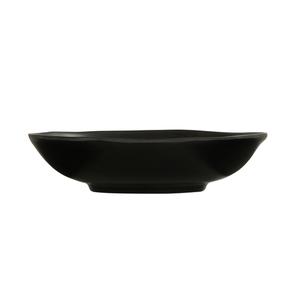 Cal-Mil 24030-12-13 12in Dia. x 3"H Black Melamine Hand Thrown Bowl - 6 Each 