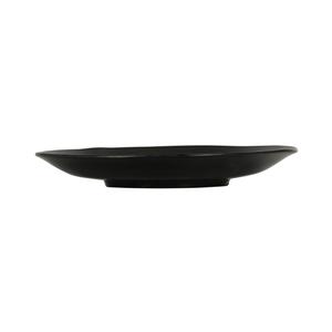 Cal-Mil 24030-14-13 14in Dia. x 2"H Black Melamine Hand Thrown Bowl - 6 Each 