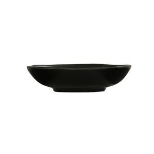 Cal-Mil 24030-8-13 8in Dia. x 2"H Black Melamine 24oz Hand Thrown Bowl- 6 Each 