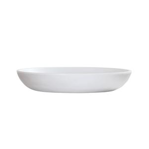 Cal-Mil 24122-8-15 Carmel 8.5in Dia. x 1.5"H White Melamine 30oz Pasta Bowl 