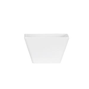 Cal-Mil SR260 5in x 5in x 3"H White Melamine Square Bowl - 3 Each 