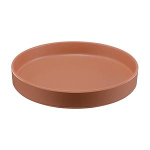 Cal-Mil 22017-10-109 Hudson 10" Dia. x 1.5"H Terracotta Melamine Plate - 6 Each