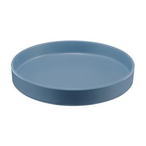 Cal-Mil 22017-10-111 10" Dia. x 1.5"H Stone Blue Melamine Plate - 6 Each