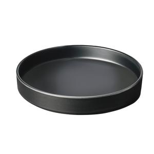 Cal-Mil 22017-10-13 Hudson 10" Dia. x 1.5"H Black Melamine Plate - 6 Each