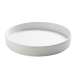 Cal-Mil 22017-10-15 Hudson 10" Dia. x 1.5"H White Melamine Plate - 6 Each