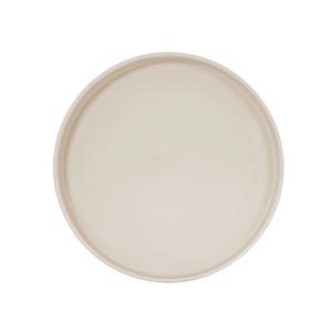 Cal-Mil 22017-12-103 Hudson 12" Dia. x 1.5"H Ivory Melamine Plate - 6 Each