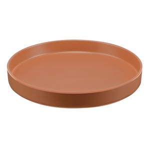 Cal-Mil 22017-12-109 Hudson 12" Dia. x 1.5"H Terracotta Melamine Plate - 6 Each