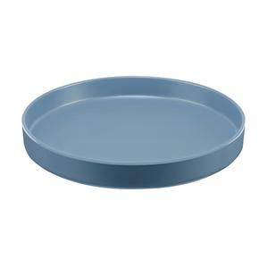 Cal-Mil 22017-12-111 12" Dia. x 1.5"H Stone Blue Melamine Plate - 6 Each