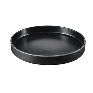 Cal-Mil 22017-12-13 Hudson 12" Dia. x 1.5"H Black Melamine Plate - 6 Each