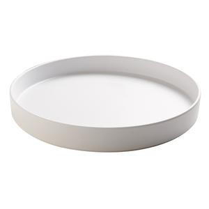 Cal-Mil 22017-12-15 Hudson 12" Dia. x 1.5"H White Melamine Plate - 6 Each